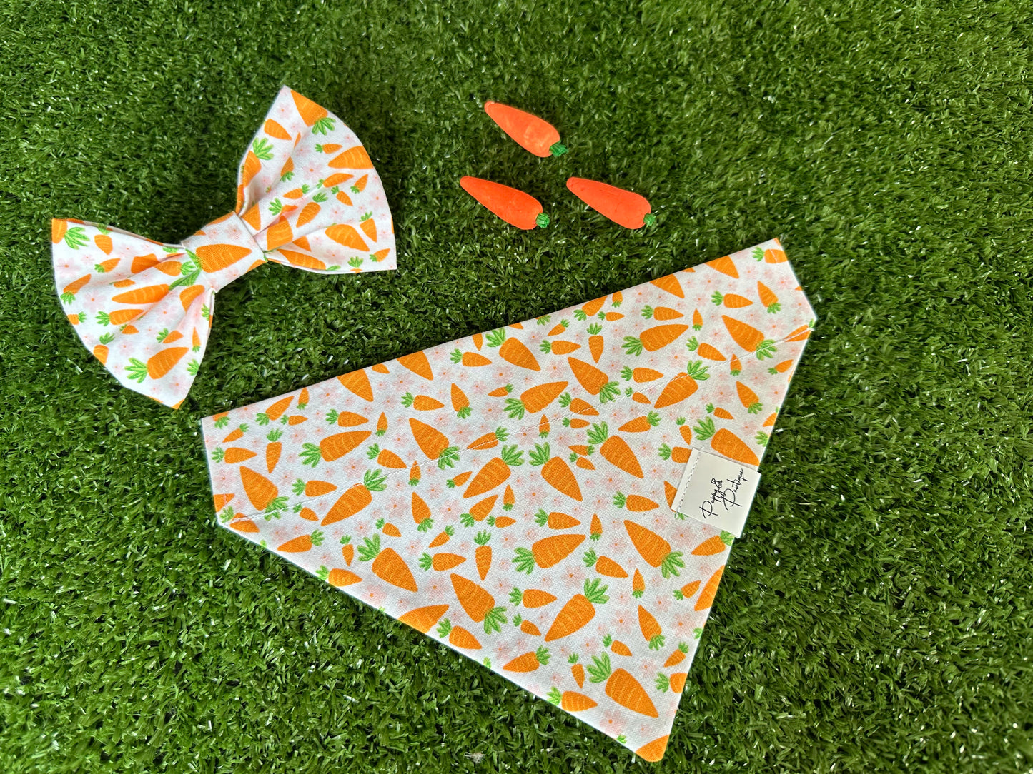 Orange Carrots Dog Bandana