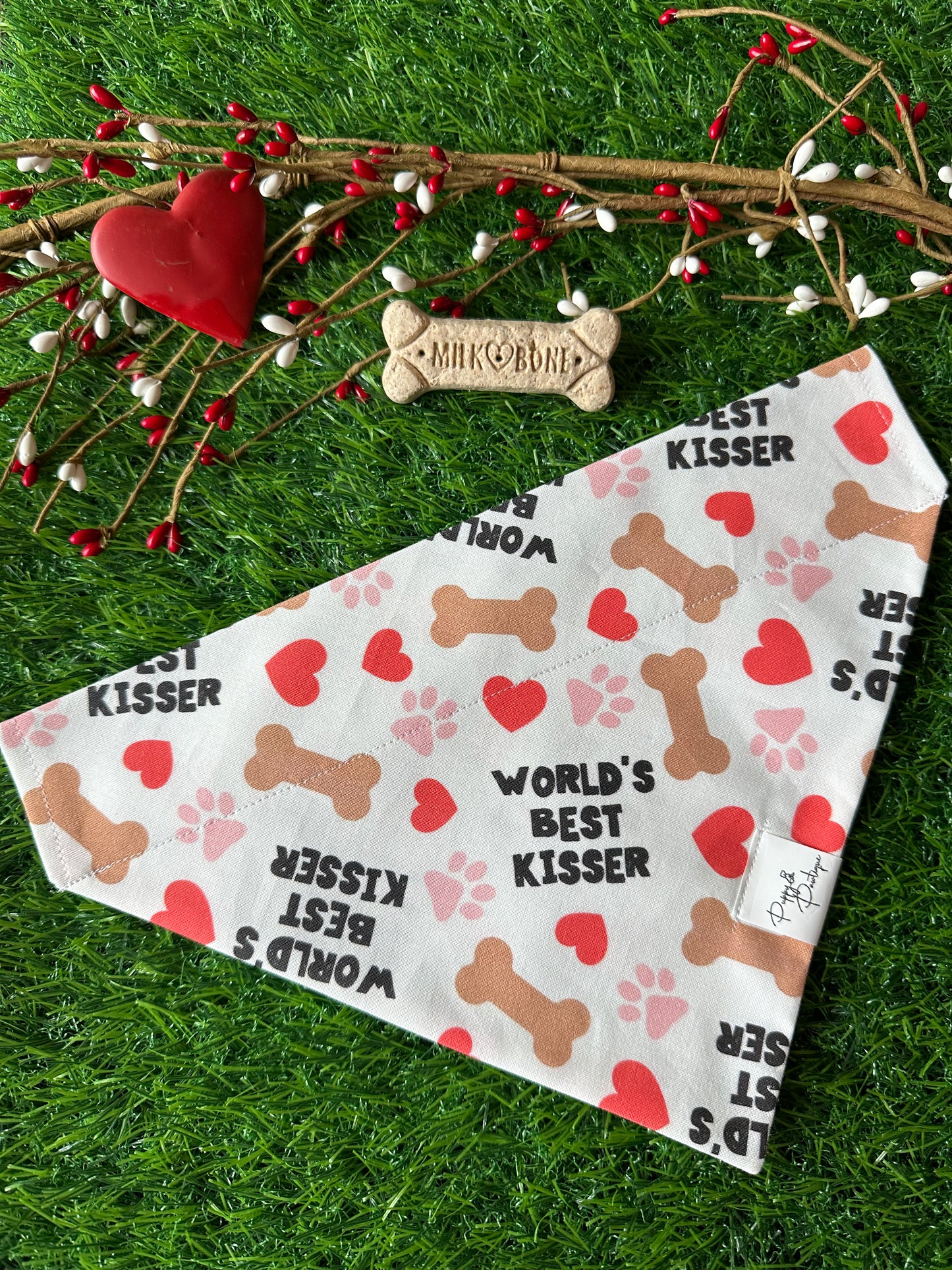 World's Best Kisser Dog Bandana