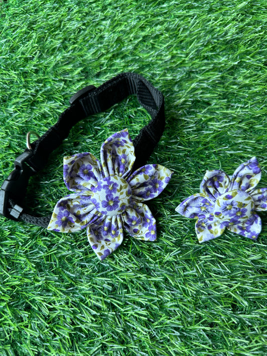 Purple Floral Collar Flower