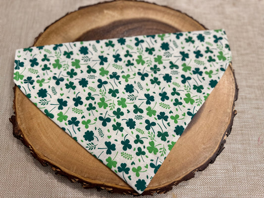 Small Shamrocks St. Patrick's Day Dog Bandana