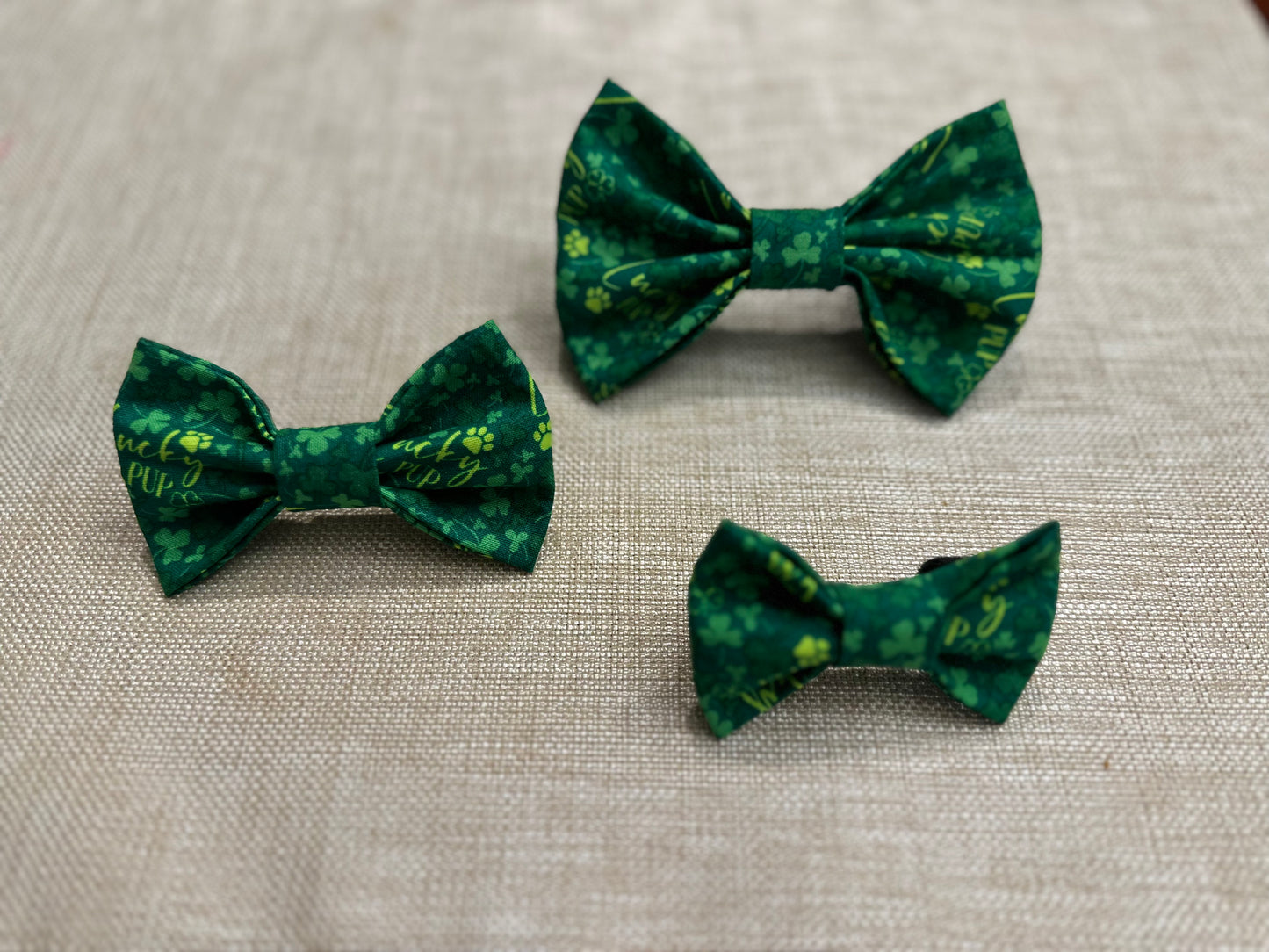 Lucky Pup St. Patrick's Day Bow Tie