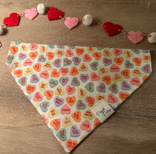 Canine Candy Hearts Dog Bandana