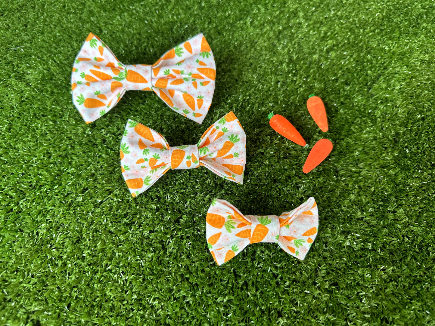 Orange Carrots Bow Tie