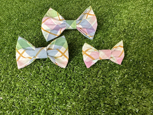 Plaid Easter Bow Tie