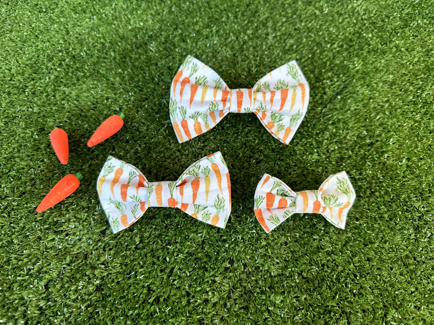 Orange Slender Carrots Bow Tie