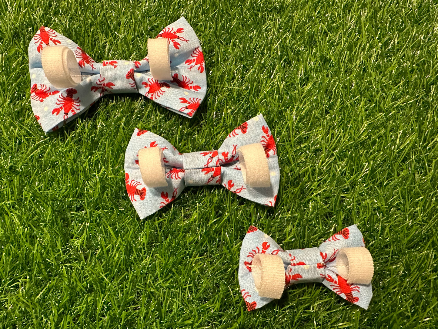 Lobster Polka Dot Bow Tie