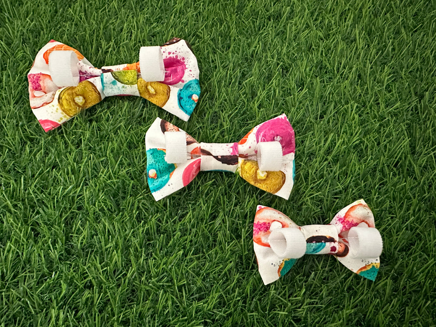 Rainbow Donuts Bow Tie