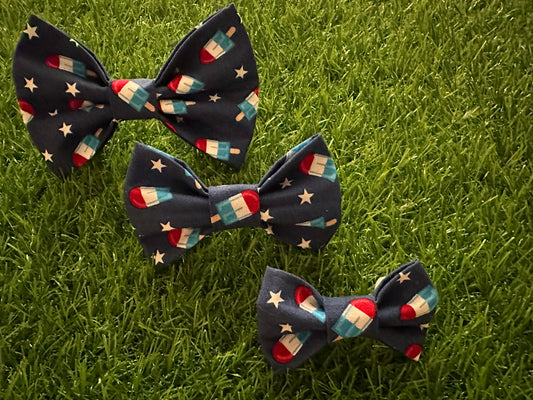 Popsicles Patriotic Bow Tie