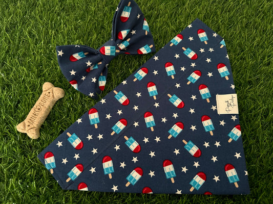 Popsicles Patriotic Dog Bandana