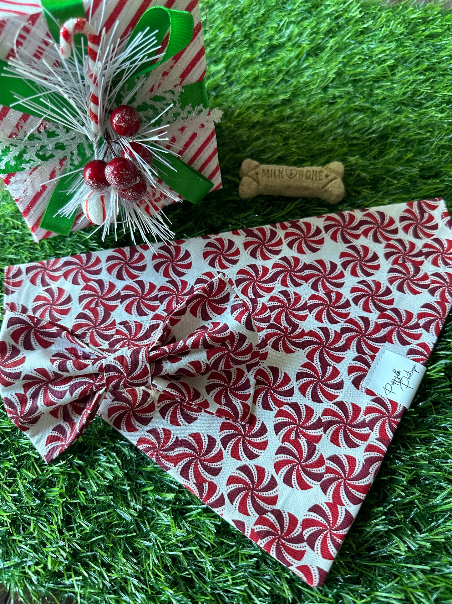 Peppermint Candy Delight Dog Bandana