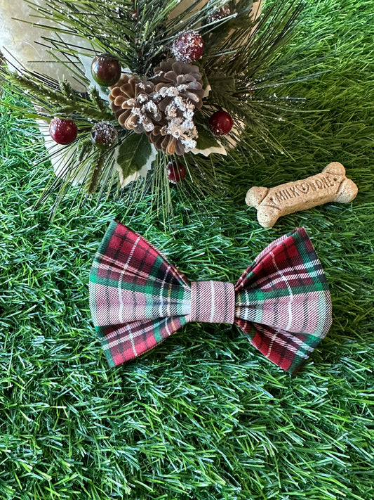 Holiday Plaid Bow Tie