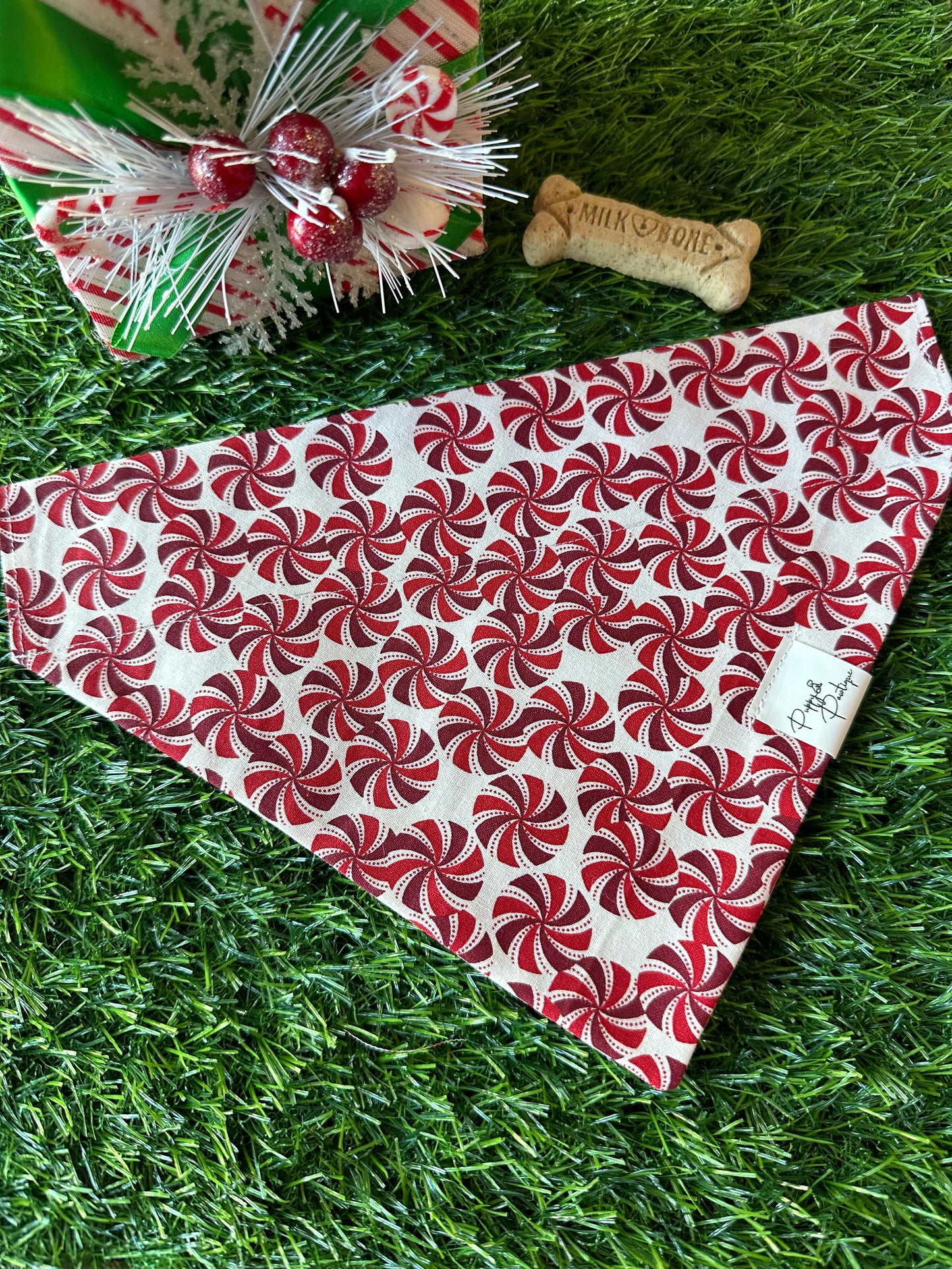 Peppermint Candy Delight Dog Bandana