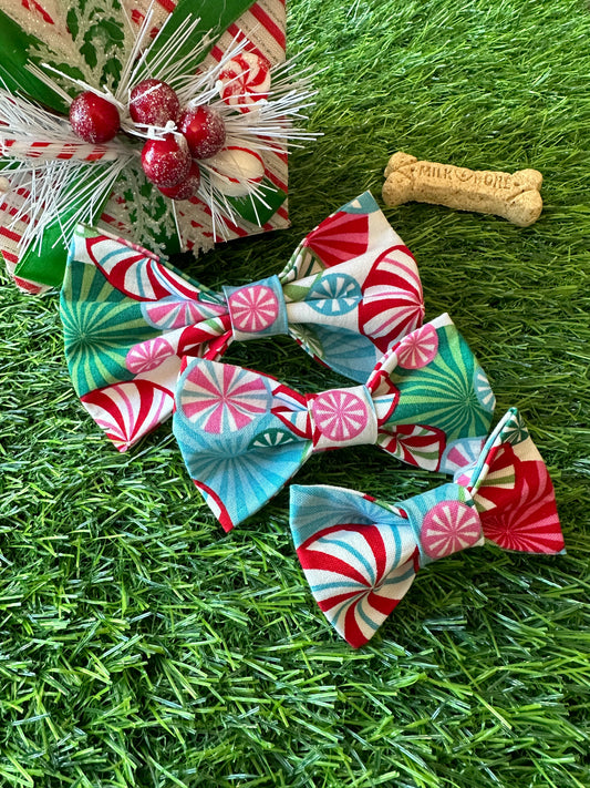 Peppermint Swirl Bow Tie